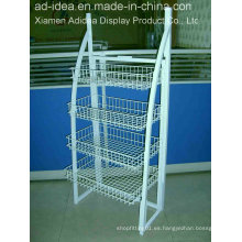 Plataforma del metal de 4 niveles / soporte de la demostración / publicidad para la presentación de los productos del supermercado (MDR-007)